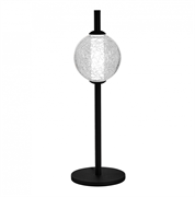 ST LUCE SL6120.404.01 Прикроватная лампа Черный/Прозрачное кракелированное стекло LED 1*8,5W 3000K SL6120.404.01