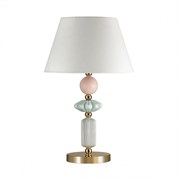 Odeon Light 4861/1TB CLASSIC ODL_EX22 41 золотой/раноцветн.керамика/абажур Настольная лампа E27 1*60W 4861/1TB CANDY 4861/1TB