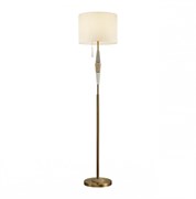 Odeon Light 5403/1FA CLASSIC ODL_EX24 77 бронзовый/светло-коричневый/кремовый/металл/керамика/ткань Торшер E27 1*60W LATTE 5403/1FA