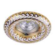 Italmac Regal 51 7 46 Светильник литой, неповоротный, MR 16, белый-золото Regal 51 7 46