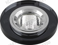 Comtech Apus Светильник точечный литой неповоротный со стеклом, черный, 50Вт, G5.3IP20,12В 15044531