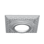 Gauss Светильник Antique Gu5.3 1/50 квадрат, белый/серебро CA029