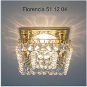 Italmac Florencia 51 12 04 Светильник штампованный с подвесным стеклом, основание золото, MR16 Florencia 51 12 04