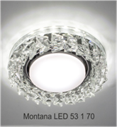 Italmac Bohemia led 53 1 70 Прозрачный Светильник декоративный из огранненого стекла со светодиодной подсветкой, GX53 Bohemia led 53 1 70