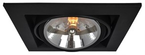 Arte Lamp Cardani Черный Светильник точечный встаиваемый 1x50W 1xG5,3 1x500lm A5935PL-1BK