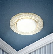 ЭРА DK80 WH/GD Белый/золото Светильник под лампу Gx53, 220V,13W Б0019576