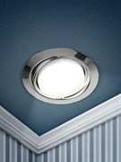 ЭРА KL35 A CH /1 Светильник под лампу Gx53 поворотный, 220V, 13W, хром (80/960) Б0049556