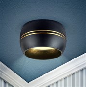 ЭРА OL13 GX53 BK/GD Подсветка Накладной под лампу Gx53, алюминий, цвет черный/золото (40/1440) Б0049036