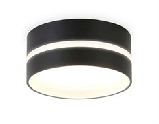 Ambrella Накладной точечный светильник GX53 с акрилом TN5392 SBK/FR черный песок/белый матовый GX53 IP44 D85х55 TN5392