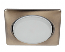 ЭРА KL71 SB /1 (к) Светильник под лампу Gx53 квадр.,220V, 13W, бронза (40/960) Б0048958