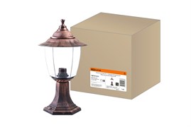 TDM Светильник Прага Эл-11-72М 60 Вт Е27 напольный медь, прозрачный плафон SQ0330-0533