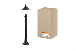 TDM Светильник Прага Эл-11-73-100 60 Вт Е27 напольный на стойке h-1.0 м черный, прозрачный плафон SQ0330-0537