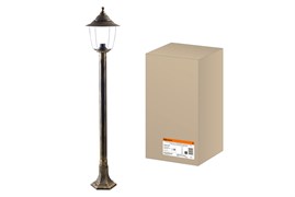 TDM Светильник Прага Эл-11-73-125Б 60 Вт Е27 напольный на стойке h-1.25 м бронза, прозрачный плафон SQ0330-0541