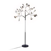 Ambrella Напольный телескопический светильник со сменной лампой TR3030/27 BK/SM черный/дымчатый G4/27 max 20W D840*1700 (лампы LED G4 1.5W 4200K в ком TR3030