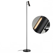 Odeon Light 6643/5FL HIGHTECH ODL24 черный/металл/акрил Напольный светильник (выкл. и диммер на корпусе) IP20 LED 6W 3000K 220V MALI 6643/5FL