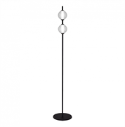 ST LUCE SL6120.405.01 Светильник напольный Черный/Прозрачное кракелированное стекло LED 2*8,5W 3000K SL6120.405.01