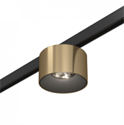 ST LUCE ST669.346.05 Магнитный трековый светильник Латунь LED 1*5W 4000K 350Lm Ra>90 36° IP20 D60xH38 24V ST669.346.05