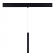 ST LUCE ST682.436.07 Магнитный трековый светильник Черный LED 1*7W 3000K Lm Ra90 36° IP20 D32xH307 48V ST682.436.07