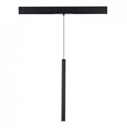 ST LUCE ST683.436.08 Магнитный трековый светильник Черный LED 1*8W 3000K 450Lm Ra90 24° IP20 D30xH500 48V ST683.436.08