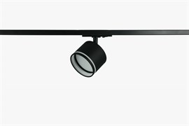 Трековый светильник однофазный ЭРА TR75 - GX53 BK под лампу GX53 c акриловым кольцом, черный. Б0063981
