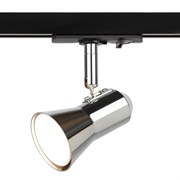 ЭРА Трековый светильник однофазный ЭРА TR37-GU10 CH под лампу MR16 хром Б0053305