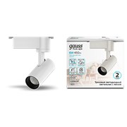 Gauss Светильник трековый цилиндр 6W 600lm 4000K 180-220V IP20 45*155мм белый линза 36? LED TR075