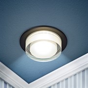 ЭРА Встраиваемый светильник декоративный DK107 BK MR16 GU5.3 черный Б0058397