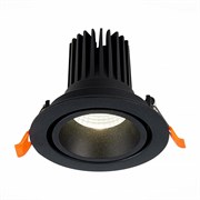 ST LUCE  ST705.438.10 Св-к встр. Черный LED 1*10W 3000K 750Lm Ra>90 38о IP20 D102xH85 170-240V ST705.438.10