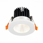 ST LUCE  ST704.548.10 Св-к встр. Белый LED 1*10W 4000K 900Lm Ra>90 38о IP20 D80xH60 170-240V ST704.548.10