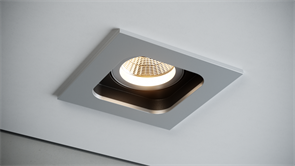 Quest Light Светильник встраиваемый, поворотный, алюминий с черной вставкой, под лампу GU10, IP20 SHELL 1 LD alu/black SHELL 1 LD alu/black