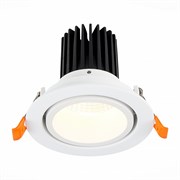 ST LUCE  ST705.538.10 Св-к встр. Белый LED 1*10W 3000K 750Lm Ra>90 38о IP20 D102xH85 170-240V ST705.538.10
