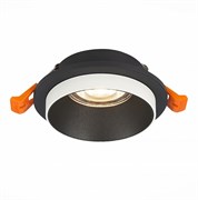 ST Luce ST206.408.01 Светильник встраиваемый Мат. черный GU10 1*50W D92xH41 220V Без ламп ST206.408.01