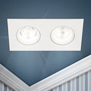 ЭРА Встраиваемый светильник декоративный KL92-2 WH MR16/GU5.3 белый, пластиковый Б0054375