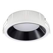 ST LUCE ST755.438.18 Св-к встр. Черный LED 1*18W 3000K 1 620Lm Ra80 120° IP20 D160xH60 100-240V ST755.438.18