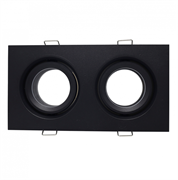 ST LUCE ST255.428.02 Св-к встр. Черный GU10 2*50W  IP65 L180xW90xH40 220V Без ламп ST255.428.02