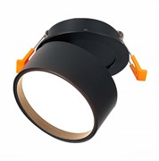 ST LUCE  ST651.438.09 Встраиваемый поворотный светильник Черный LED 1*9W 3000K 720Lm Ra>90 120о IP20 D85xH68 170-240VV ST651.438.09