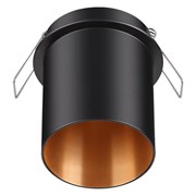 Novotech 370433 NT19 130 черный Встраиваемый светильник IP20 GU10 50W 220V BUTT 370433