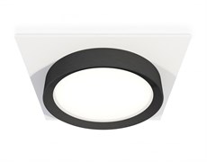 Ambrella Комплект встраиваемого светильника XC8061002 SWH/PBK белый песок/черный полированный GX53 (C8061, N8113) XC8061002