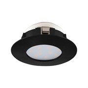 Eglo 900743 Встраиваемый светильник PINEDA, 4,9W (LED), 3000K, IP20, IP44, ?78, пластик, черный 900743