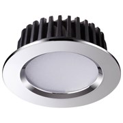 Novotech 357601 NT18 036 Хром Светильник встраиваемый светодиодный 20LED 10W 100-265V DRUM 357601