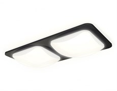 Ambrella Комплект встраиваемого светильника с акрилом XC7906014 SBK/FR черный песок/белый матовый MR16 GU5.3 (C7906, N7756) XC7906014