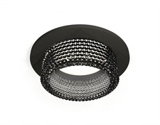 Ambrella Комплект встраиваемого светильника с композитным хрусталем XC6513041 SBK/BK черный песок/тонированный MR16 GU5.3 (C6513, N6151) XC6513041