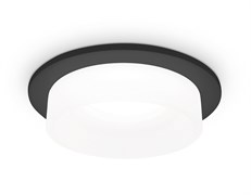 Ambrella Встраиваемый точечный светильник с акрилом TN1312 SBK/FR черный песок/белый матовый GU5.3 D98*45 TN1312