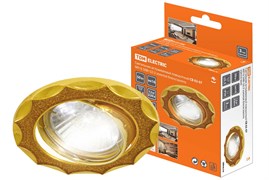 TDM Светильник встраиваемый поворотный СВ 02-07 MR16 50Вт G5.3 золотой блеск/золото SQ0359-0040