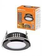 TDM Светильник встраиваемый СВ 01-09 GX53 230 В 50 Гц черный хром IP54 SQ0359-0114