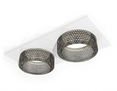 Ambrella Комплект встраиваемого светильника с композитным хрусталем XC6525041 SWH/BK белый песок/тонированный MR16 GU5.3 (C6525, N6151) XC6525041