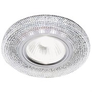 Ambrella Встраиваемый точечный светильник со светодиодной лентой S290 CH хром/прозрачный/MR16+3W(LED WHITE) S290 CH