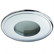 Novotech хром встраиваемый светильник IP 65 G*5.3 50W 12v aqua 369303