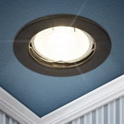 ЭРА Встраиваемый светильник штампованный ST1 SBK MR16 GU5.3 черный матовый Б0059741