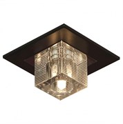 Lussole PROMO 2 Металл Хром / венге Стекло Светильник встраиваемый G9 5W GRLSF-1300-01